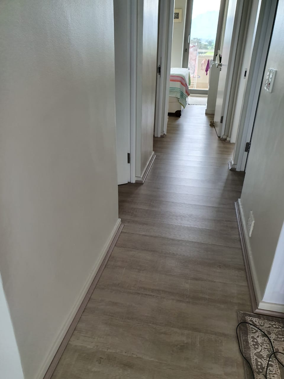 New hallway flooring